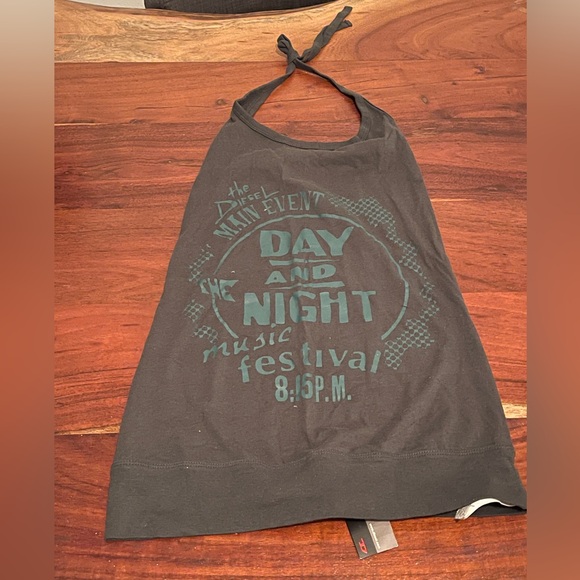 Diesel backless halter tank top - Picture 2 of 9